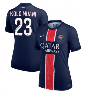 Paris Saint-Germain Randal Kolo Muani #23 Primera Equipación Mujer 2024-25 Manga Corta